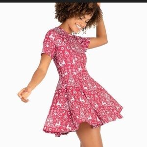 Blackmilk nice list evil tee dress size small